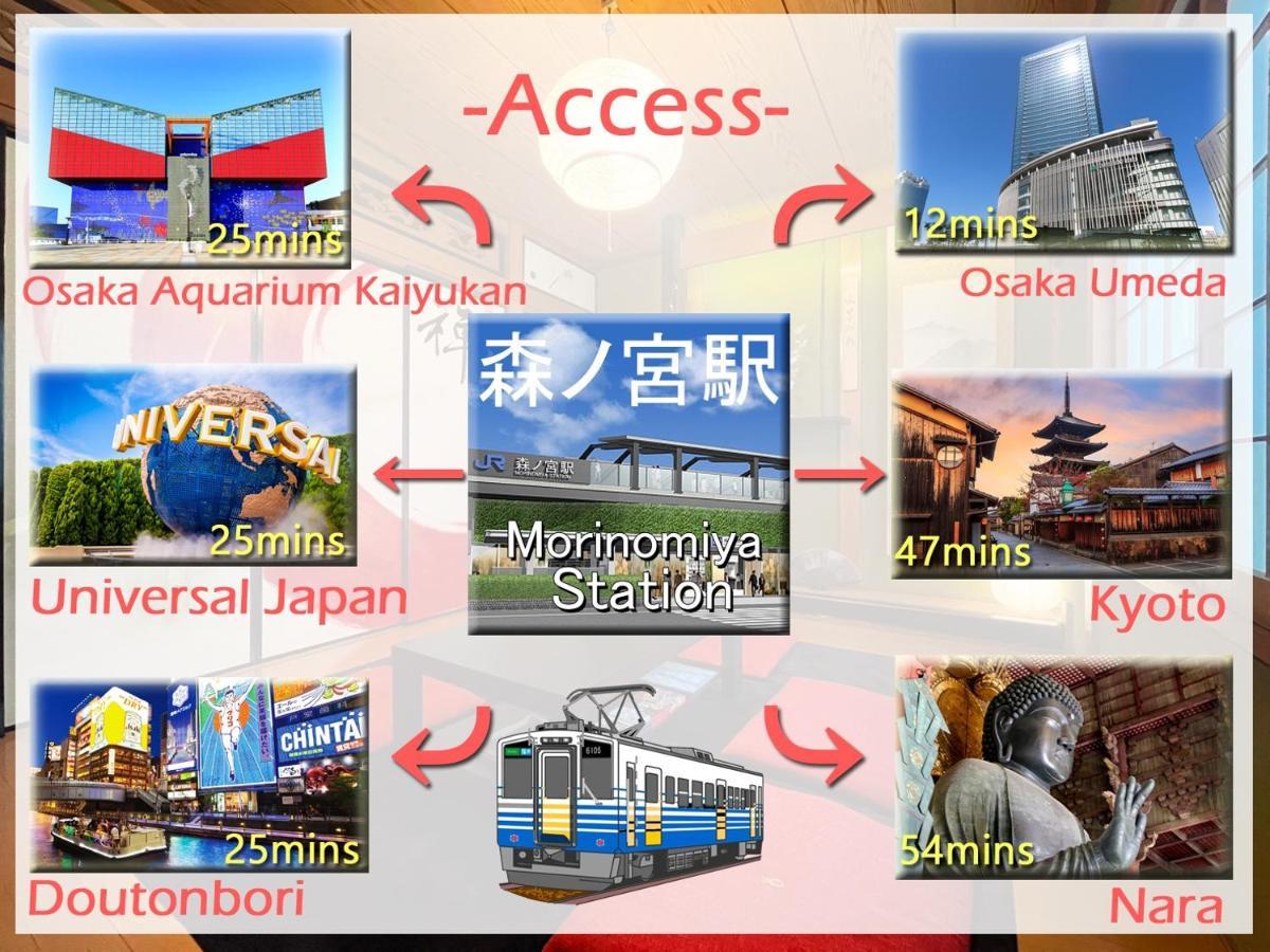 Guesthouse中道 Osaka Eksteriør billede